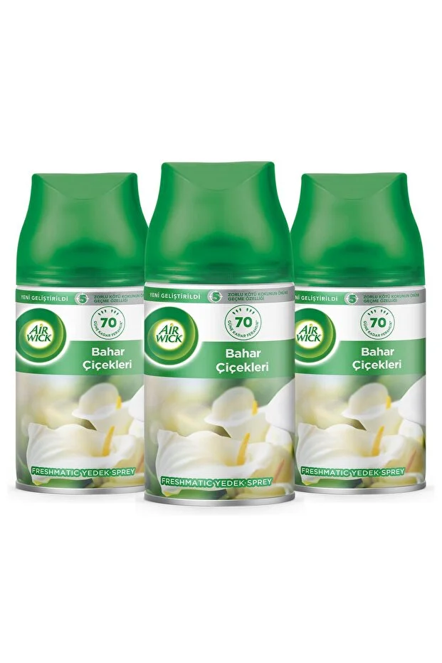 Oda Kokusu Freshmatik, Otomatik Sprey Makine Yedek Bahar Çiçekleri 3x250 ml